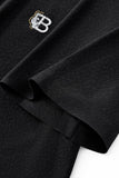 Seamless Mosaic Texture Polo BLACK