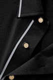 Seamless Mosaic Texture Polo BLACK