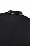Seamless Mosaic Texture Polo BLACK