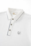 Seamless Mosaic Texture Polo WHITE