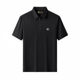 Seamless Horizon Zip Polo BLACK
