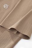 Seamless Horizon Zip Polo KHAKI