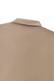 Seamless Horizon Zip Polo KHAKI