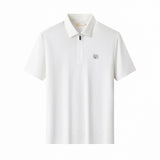 Seamless Horizon Zip Polo WHITE
