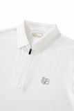 Seamless Horizon Zip Polo WHITE