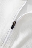 Seamless Horizon Zip Polo WHITE