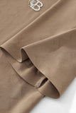 Seamless Chevron Texture Polo KHAKI