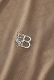 Seamless Chevron Texture Polo KHAKI