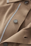Seamless Chevron Texture Polo KHAKI
