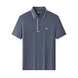 Seamless Chevron Texture Polo PETROL