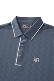 Seamless Chevron Texture Polo PETROL