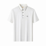 Seamless Chevron Texture Polo WHITE