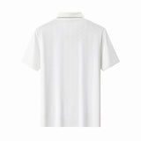 Seamless Chevron Texture Polo WHITE