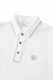 Seamless Chevron Texture Polo WHITE
