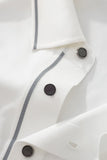 Seamless Chevron Texture Polo WHITE