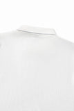 Seamless Chevron Texture Polo WHITE