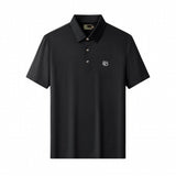 Seamless Geo Texture Polo BLACK