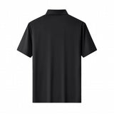 Seamless Geo Texture Polo BLACK