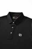 Seamless Geo Texture Polo BLACK