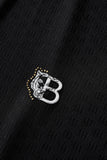 Seamless Geo Texture Polo BLACK