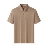 Seamless Geo Texture Polo KHAKI