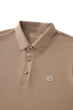 Seamless Geo Texture Polo KHAKI
