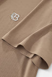 Seamless Geo Texture Polo KHAKI