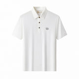Seamless Geo Texture Polo WHITE
