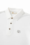 Seamless Geo Texture Polo WHITE
