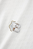 Seamless Geo Texture Polo WHITE