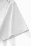 Lustre Trim Polo WHITE/SILVER