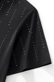 Midnight Crystal Cascade Polo BLACK/SILVER