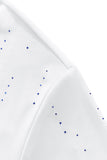 Midnight Crystal Cascade Polo WHITE/ROYAL