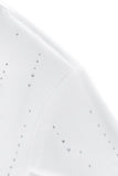 Midnight Crystal Cascade Polo WHITE/SILVER