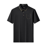 Regal Crystal Pocket Polo BLACK/GOLD