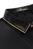 Regal Crystal Pocket Polo BLACK/GOLD