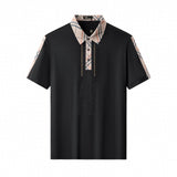 Regal Plaid Crystal Performance Polo BLACK/BLACK