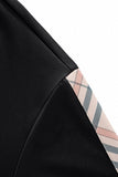 Regal Plaid Crystal Performance Polo BLACK/BLACK