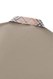 Regal Plaid Crystal Performance Polo KHAKI/GOLD