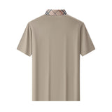 Regal Plaid Crystal Performance Polo KHAKI/GOLD