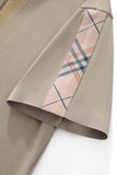 Regal Plaid Crystal Performance Polo KHAKI/GOLD