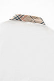 Regal Plaid Crystal Performance Polo WHITE/SILVER