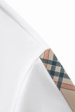 Regal Plaid Crystal Performance Polo WHITE/SILVER