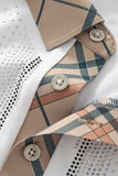 Regal Plaid Crystal Performance Polo WHITE/SILVER