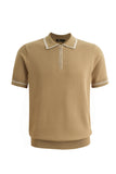 Riviera Contrast Trim Polo + Prestige Pants KHAKI/MYRTLE