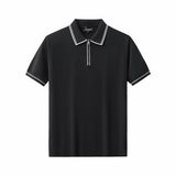 Urban Pulse Knit Zip Polo BLACK