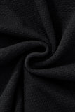 Retro Stripe Zip Knit Polo BLACK/KHAKI