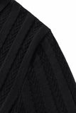 MetroLine Button Knit Polo BLACK