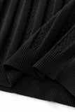 MetroLine Button Knit Polo BLACK