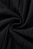 MetroLine Button Knit Polo BLACK